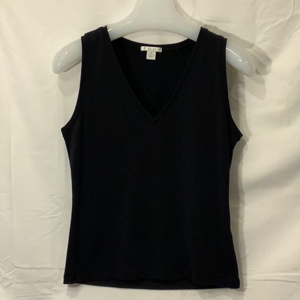 Halogen Black V Neck Sleeveless Top